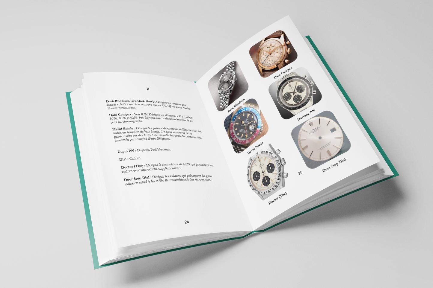 Livre Ouvert Lexique Rolex de Gaspard Sanders